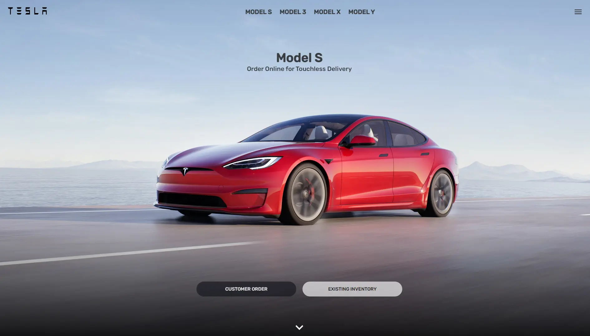 Tesla Website Clone Project
